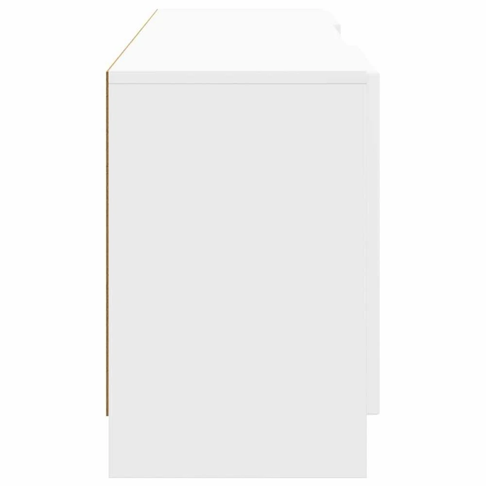 TV staliukas Televizoriaus spintelė Itin blizgi balta 150 x 31 x 47 cm