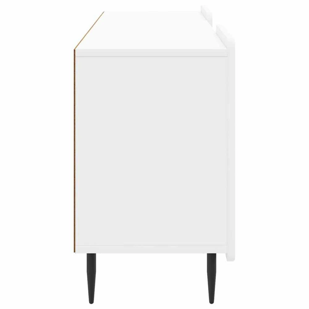 TV staliukas Televizoriaus spintelė Itin blizgi balta 150 x 31 x 52 cm