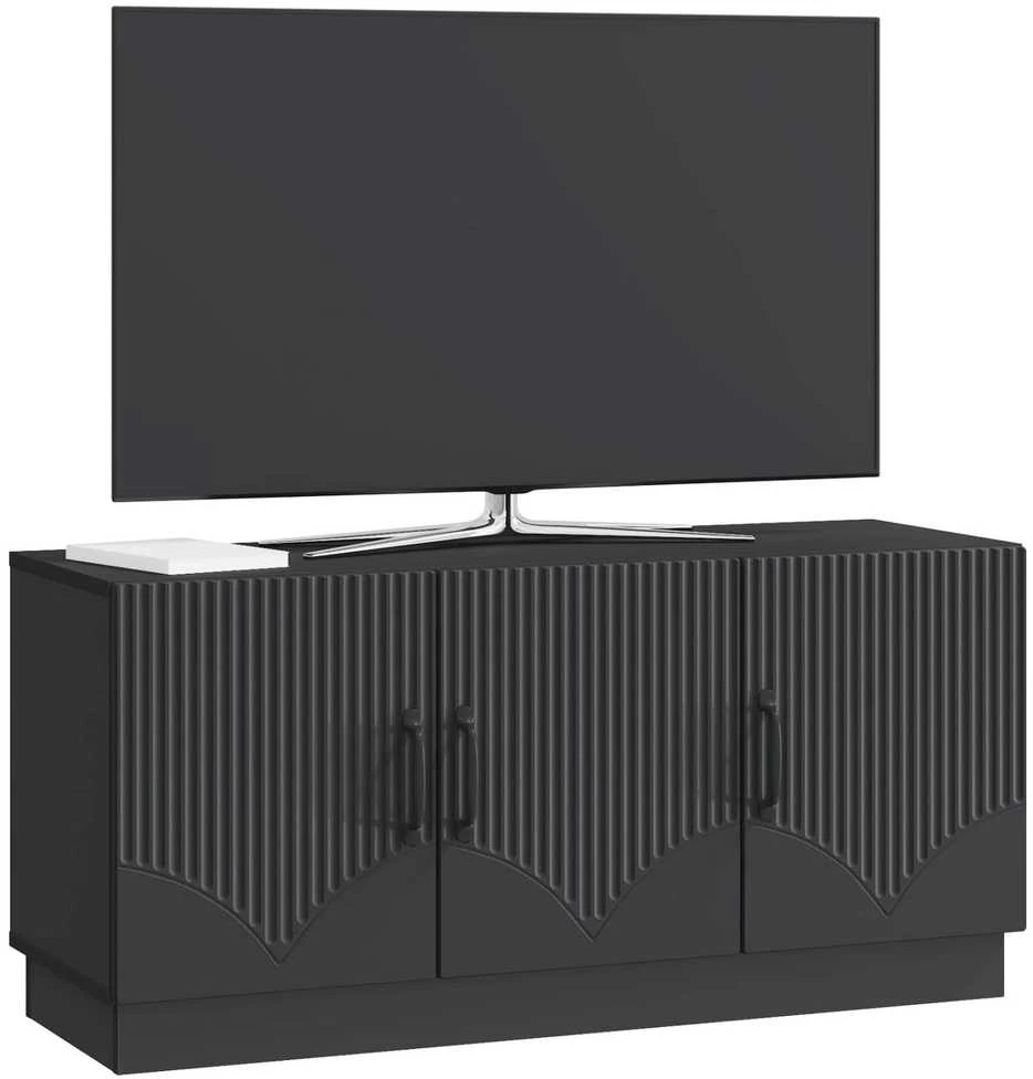 TV staliukas Televizoriaus spintelė Juoda 99 x 34,5 x 47 cm Apdirbta mediena