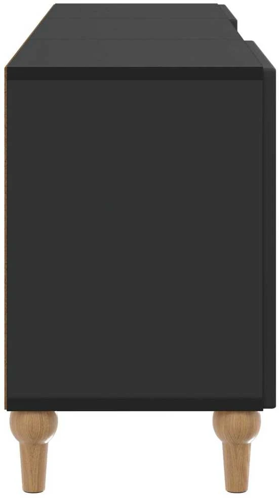 TV staliukas Televizoriaus spintelė 150 x 31 x 50 cm Juoda Apdirbta mediena
