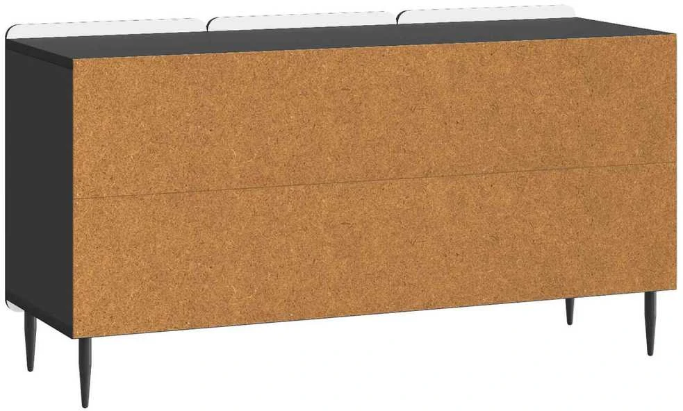 TV staliukas Televizoriaus spintelė 99 x 34,5 x 52 cm Juoda Apdirbta mediena