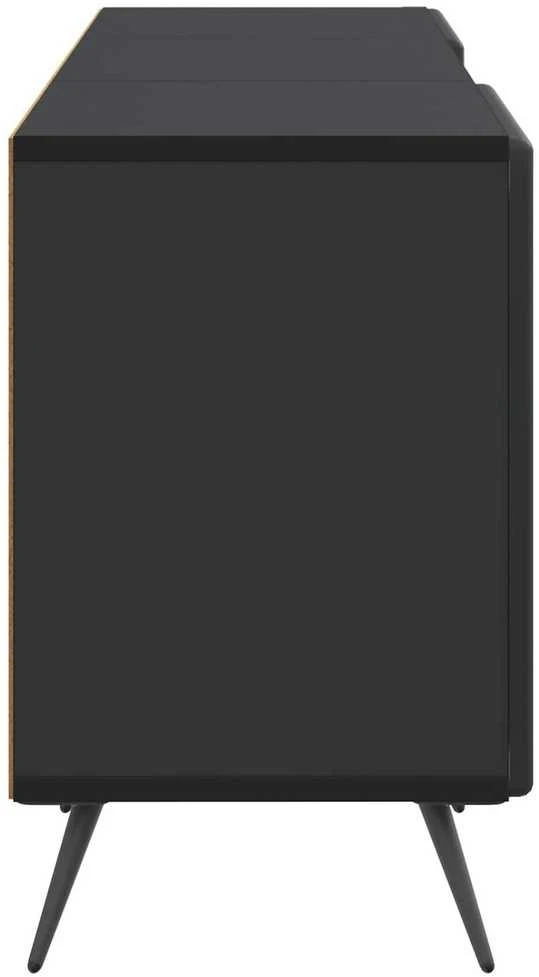 TV staliukas Televizoriaus spintelė 150 x 31 x 50 cm Juoda Apdirbta mediena