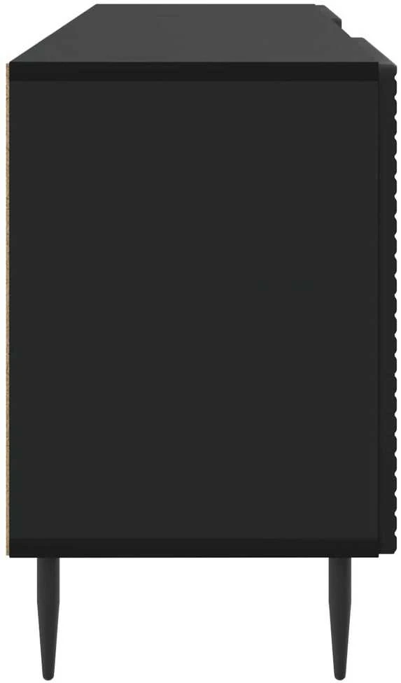 TV staliukas Televizoriaus spintelė 150 x 31 x 50 cm Juoda Apdirbta mediena