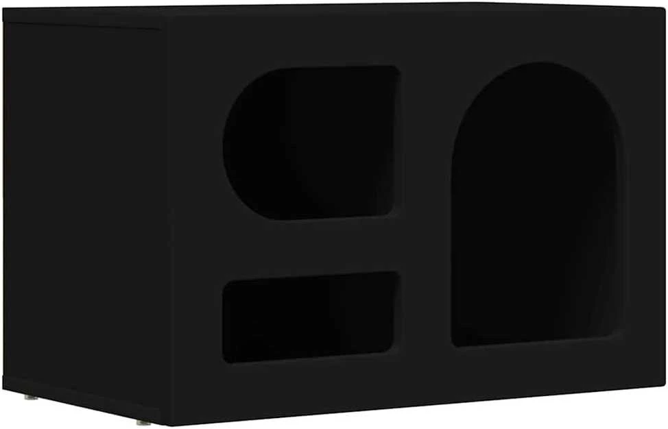 TV staliukas Televizoriaus spintelė ELST 60 x 35 x 40 cm Juoda