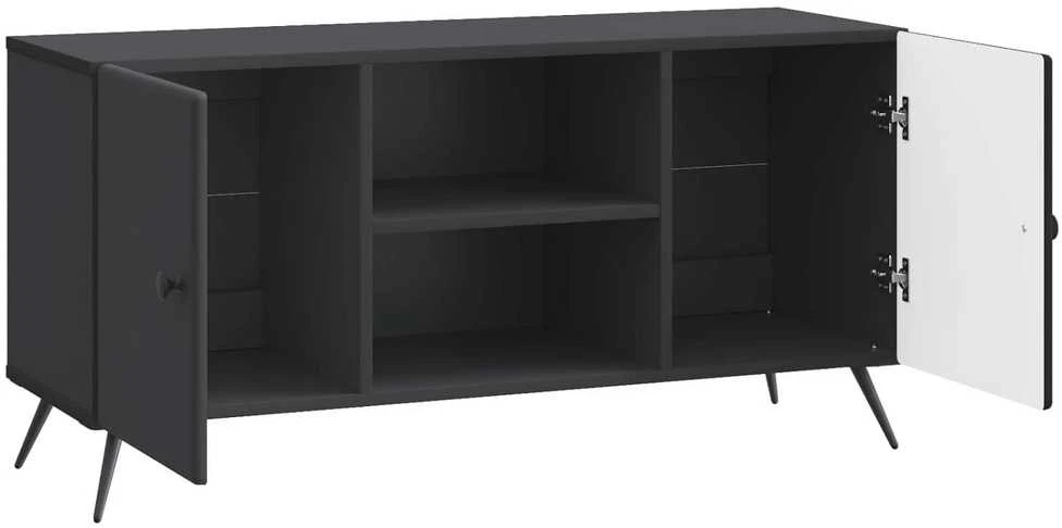TV staliukas Televizoriaus spintelė 102 x 34,5 x 50 cm Juoda