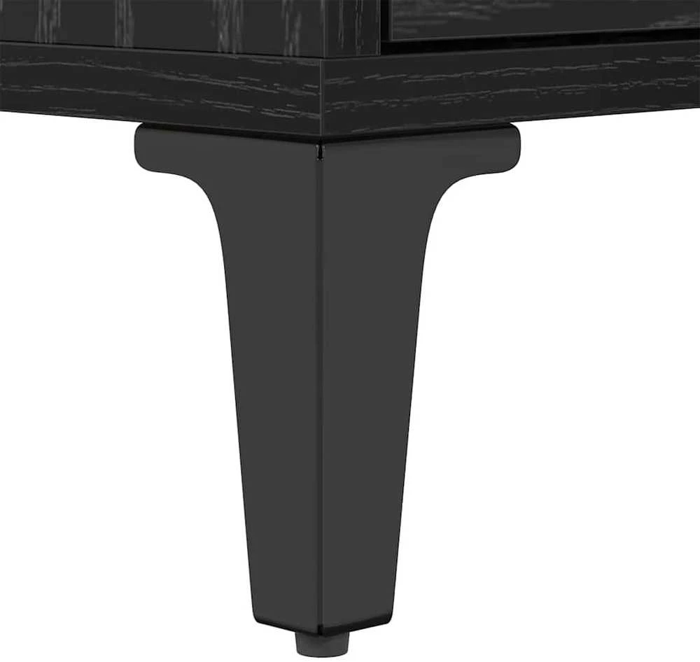 TV staliukas Televizoriaus spintelė Juodas ąžuolas 150 x 30 x 45 cm