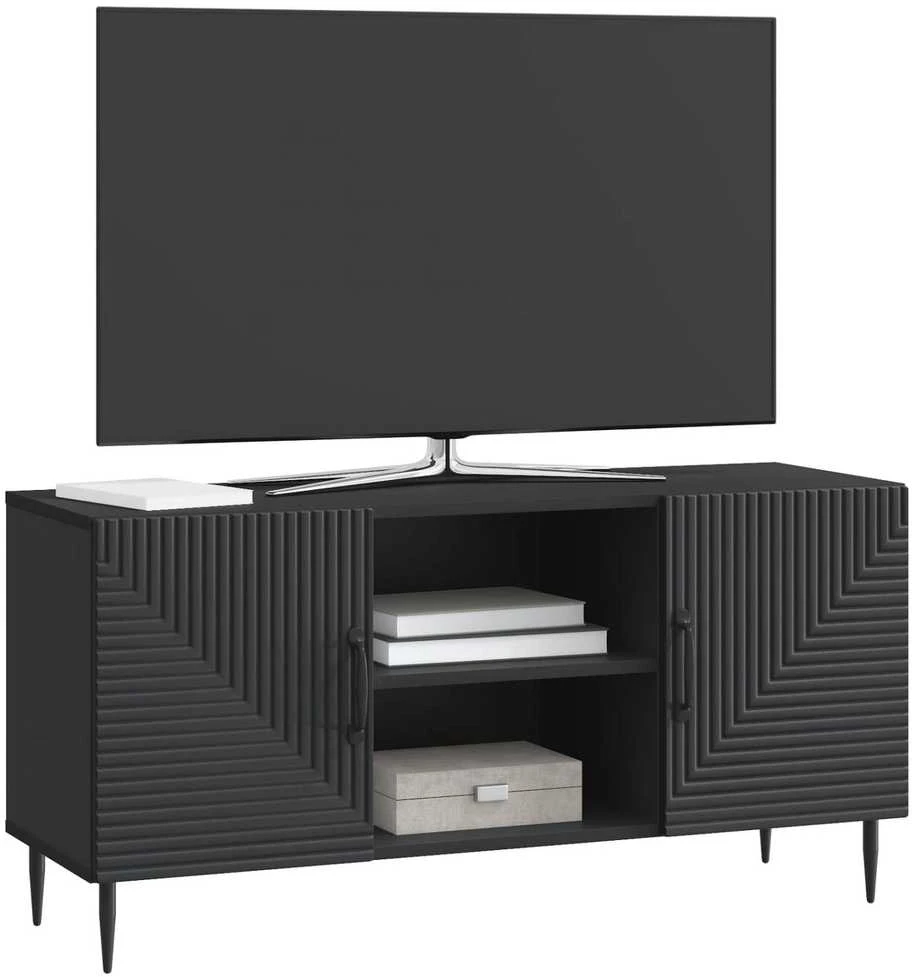 TV staliukas Televizoriaus spintelė Juoda 102 x 34,5 x 50 cm