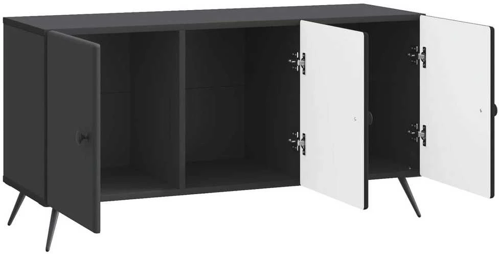 TV staliukas Televizoriaus spintelė Juoda 99 x 34,5 x 50 cm Apdirbta mediena