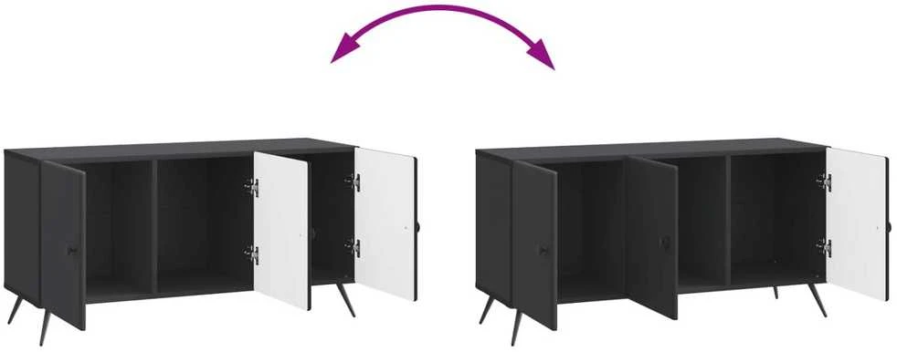 TV staliukas Televizoriaus spintelė Juoda 99 x 34,5 x 50 cm Apdirbta mediena