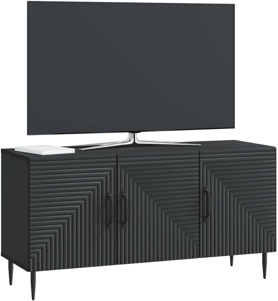 TV staliukas Televizoriaus spintelė Juoda 99 x 34,5 x 50 cm Apdirbta mediena