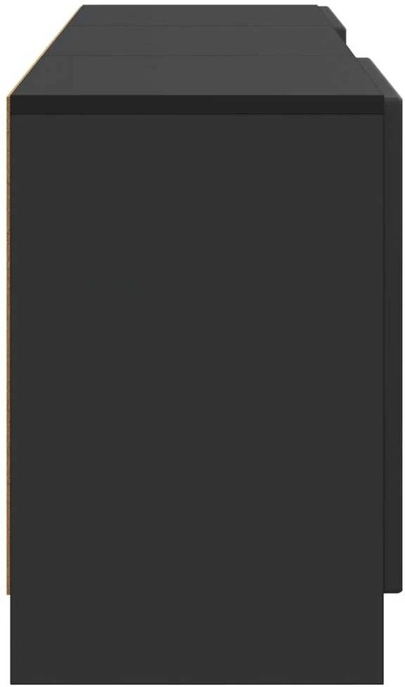 TV staliukas Televizoriaus spintelė Juoda 150 x 31 x 47 cm Apdirbta mediena