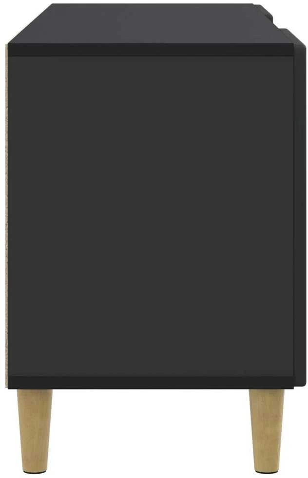 TV staliukas Televizoriaus spintelė 102 x 34,5 x 50 cm Juoda
