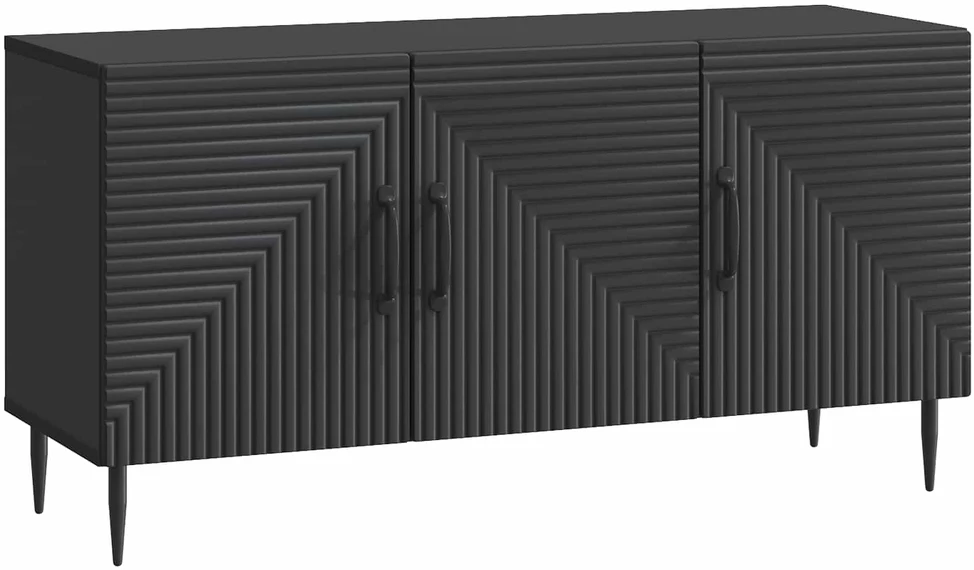 TV staliukas Televizoriaus spintelė Juoda 99 x 34,5 x 50 cm Apdirbta mediena