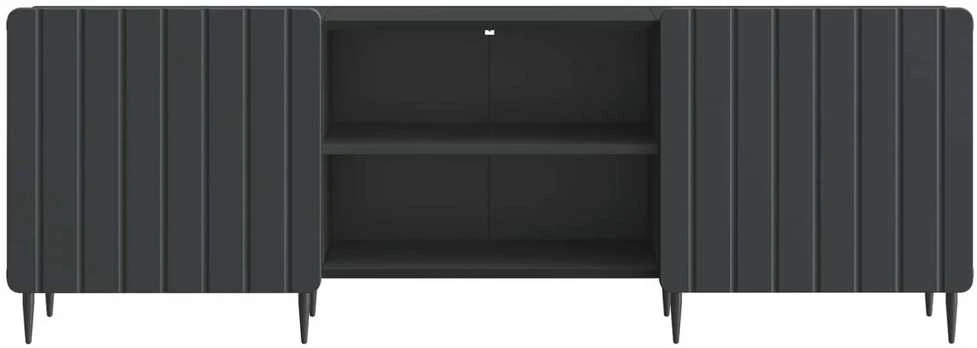 TV staliukas Televizoriaus spintelė Juoda 150 x 31 x 52 cm Apdirbta mediena