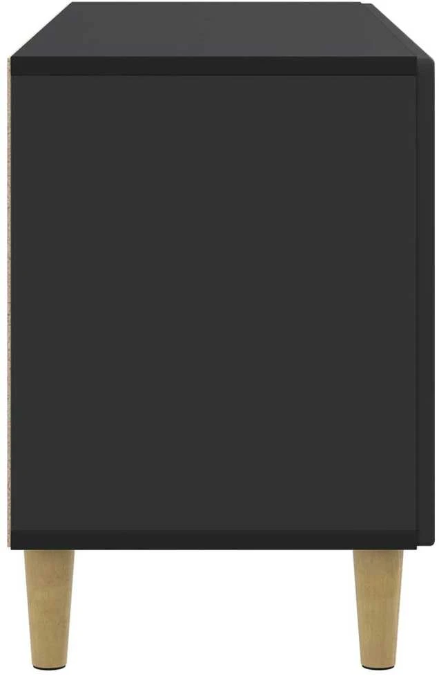 TV staliukas Televizoriaus spintelė 99 x 34,5 x 50 cm Juoda Apdirbta mediena