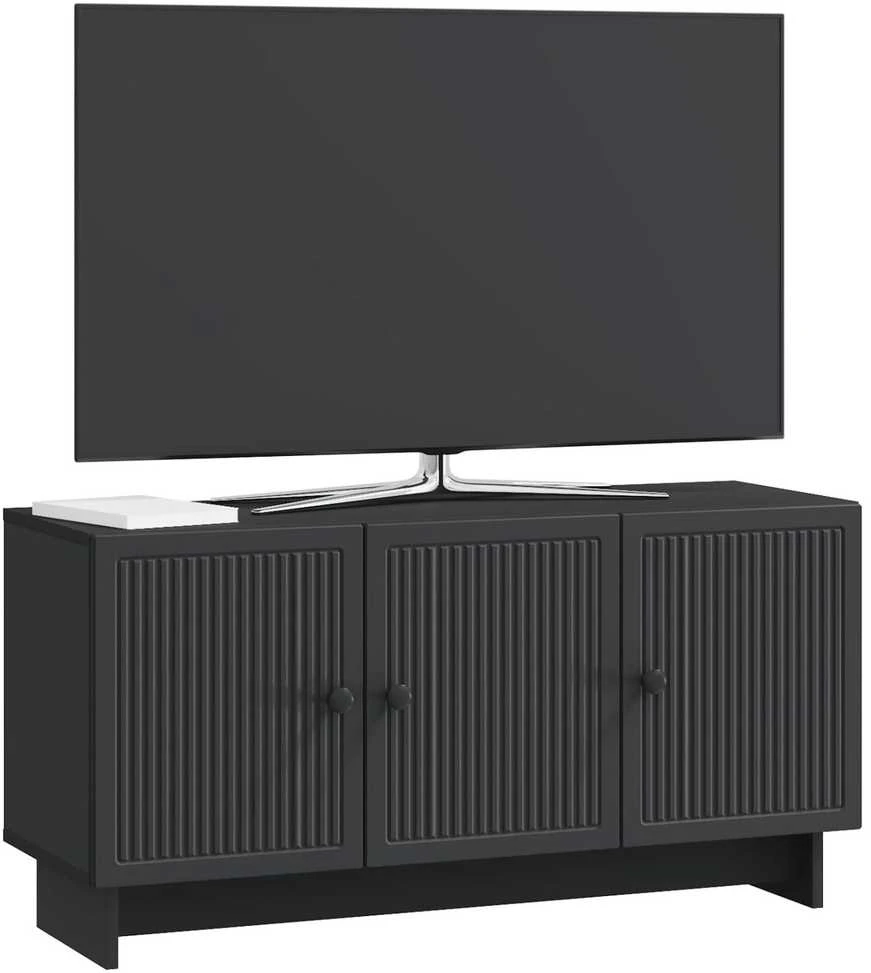 TV staliukas Televizoriaus spintelė 99 x 34,5 x 50 cm Juoda Apdirbta mediena