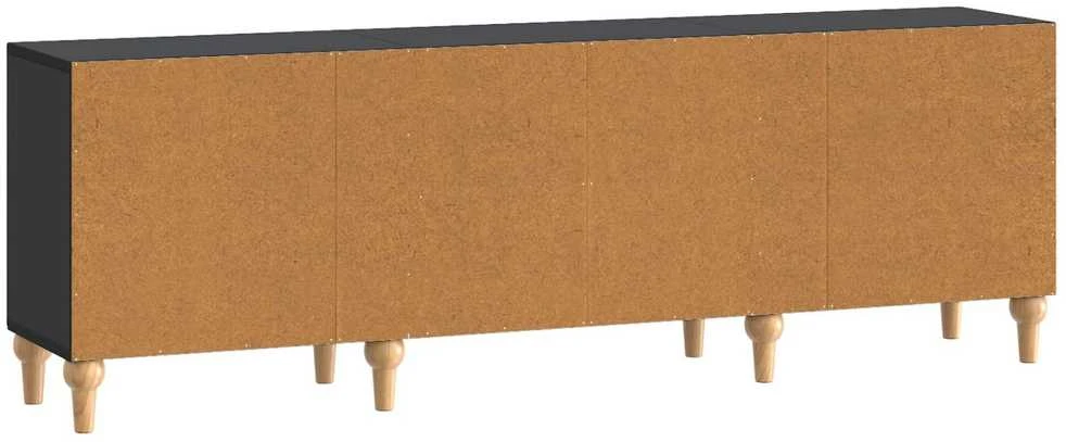 TV staliukas Televizoriaus spintelė 150 x 31 x 50 cm Juoda Apdirbta mediena