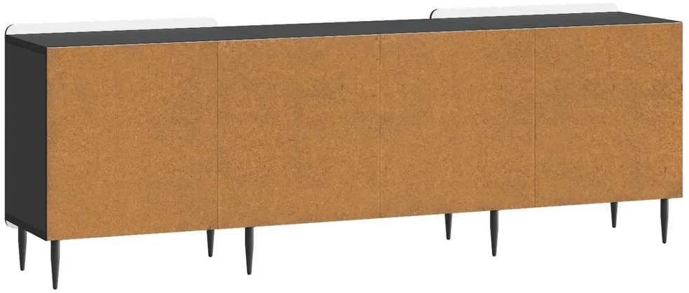 TV staliukas Televizoriaus spintelė Juoda 150 x 31 x 52 cm Apdirbta mediena