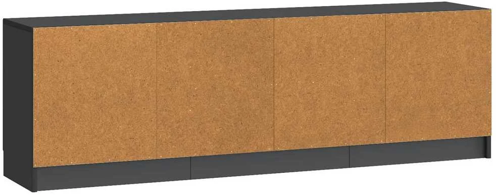 TV staliukas Televizoriaus spintelė Juoda 150 x 31 x 47 cm Apdirbta mediena
