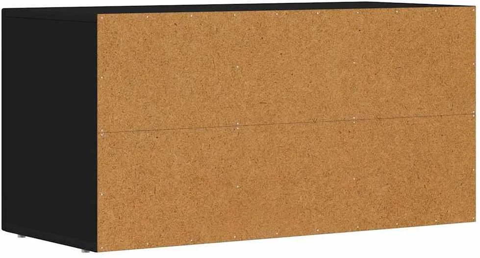 TV staliukas Televizoriaus spintelė ELST 80 x 35 x 40 cm Juoda