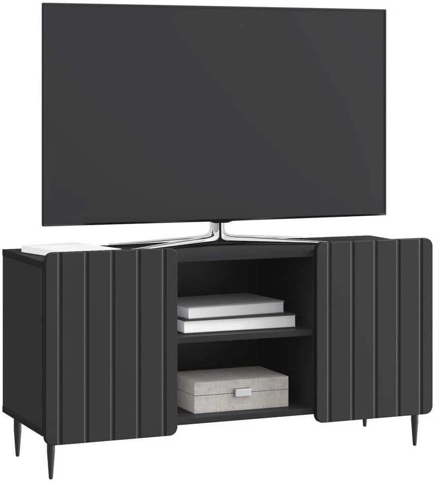 TV staliukas Televizoriaus spintelė 102 x 34,5 x 52 cm Juoda