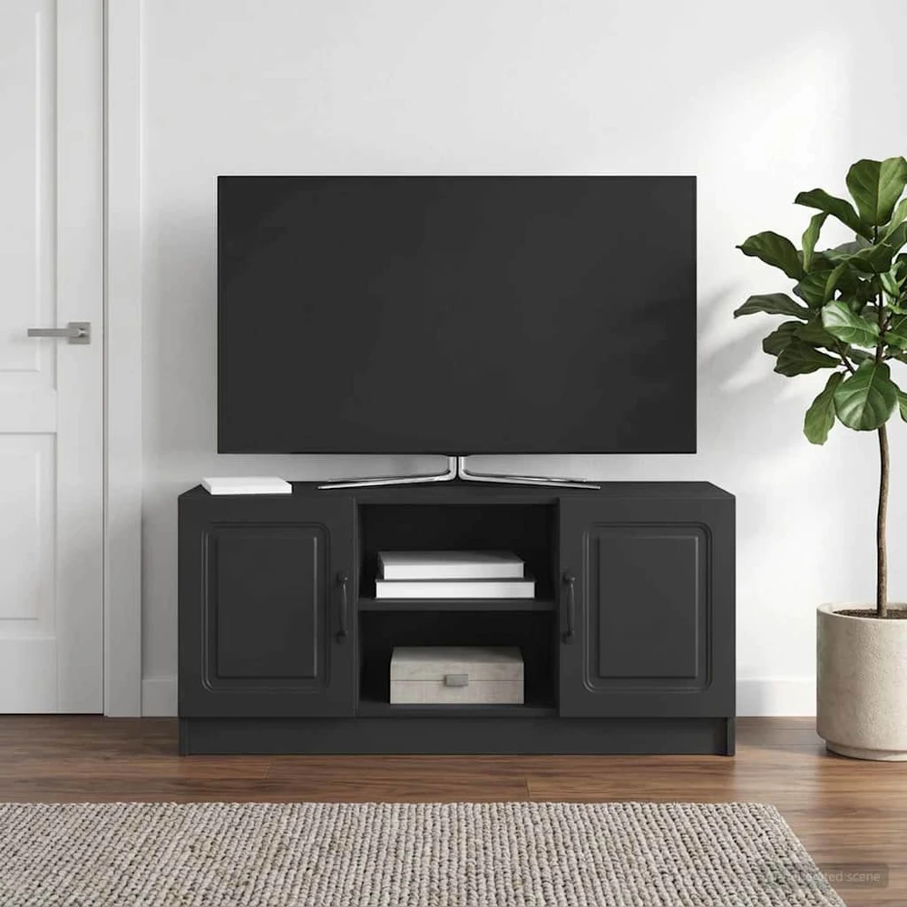 TV staliukas Televizoriaus spintelė Juoda 102 x 34,5 x 47 cm