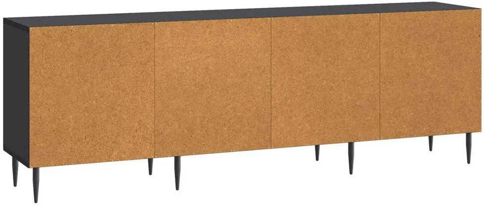 TV staliukas Televizoriaus spintelė 150 x 31 x 50 cm Juoda Apdirbta mediena