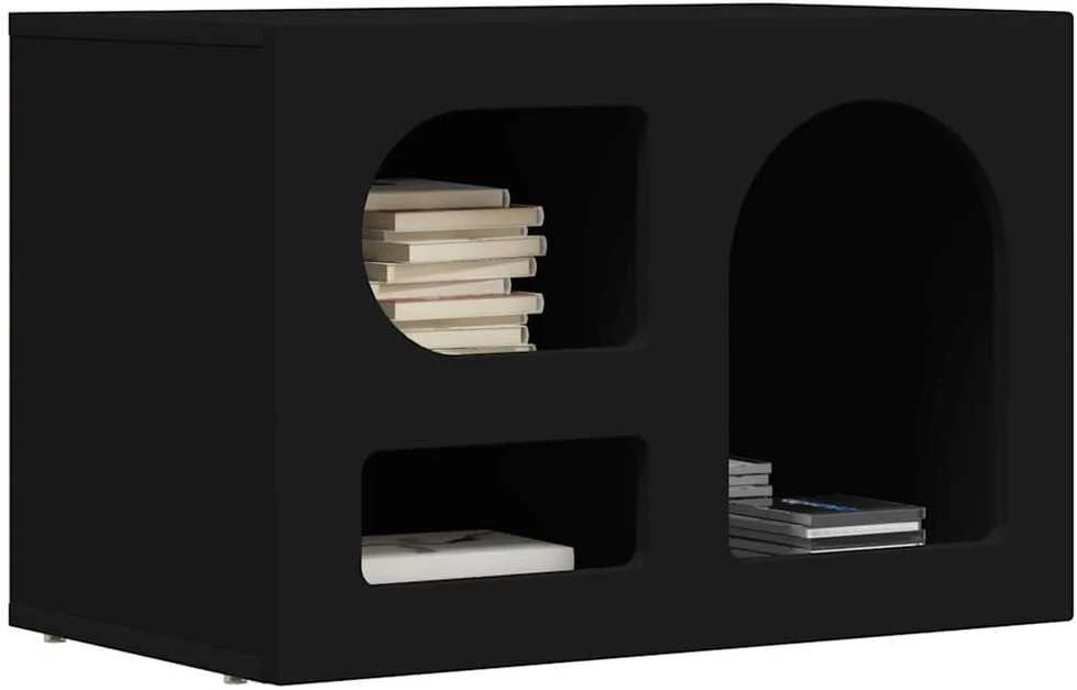 TV staliukas Televizoriaus spintelė ELST 60 x 35 x 40 cm Juoda