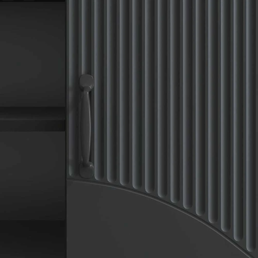 TV staliukas Televizoriaus spintelė Juoda 150 x 31 x 47 cm Apdirbta mediena