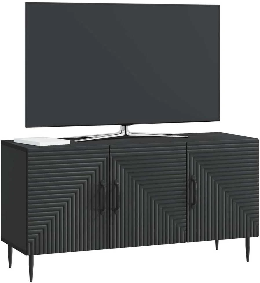 TV staliukas Televizoriaus spintelė Juoda 99 x 34,5 x 50 cm Apdirbta mediena