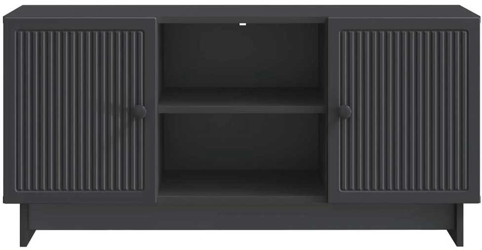 TV staliukas Televizoriaus spintelė 102 x 34,5 x 50 cm Juoda