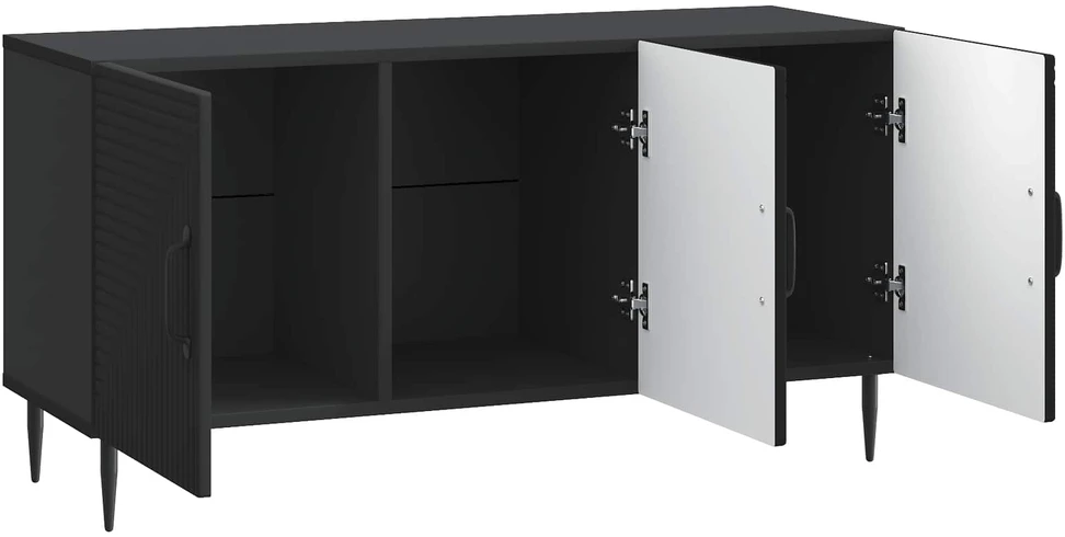 TV staliukas Televizoriaus spintelė Juoda 99 x 34,5 x 50 cm Apdirbta mediena