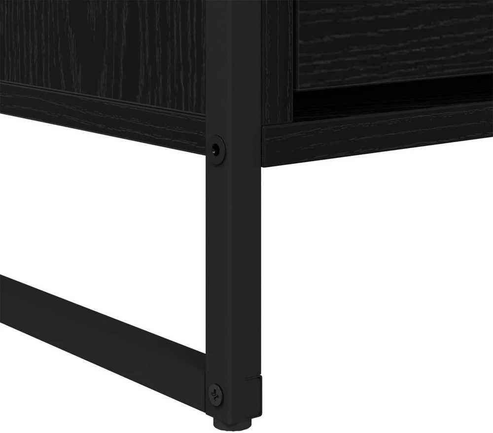 TV staliukas Televizoriaus spintelė 100 x 36 x 49,5 cm Juodas ąžuolas