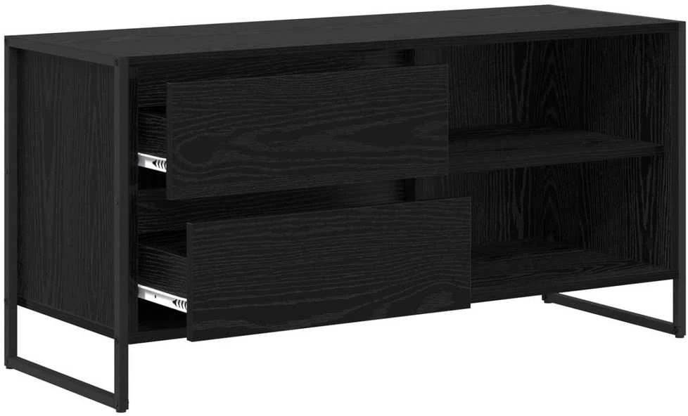 TV staliukas Televizoriaus spintelė 100 x 36 x 49,5 cm Juodas ąžuolas