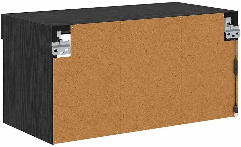 TV staliukas TV spintelių komplektas 60 x 30 x 30 cm Juodas ąžuolas