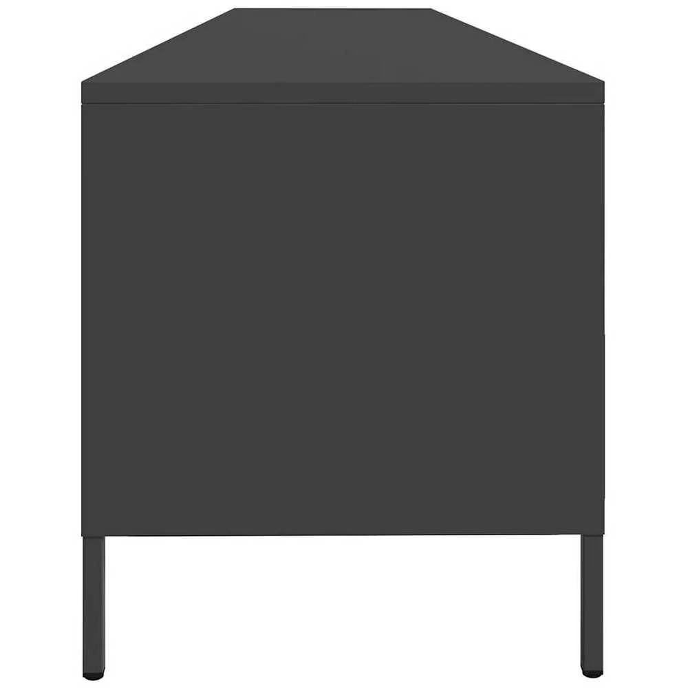 TV staliukas Televizoriaus spintelė, juodas, 202x39x43,5 cm, plienas