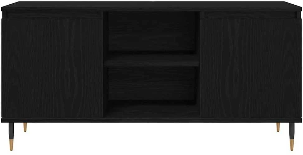 TV staliukas Televizoriaus spintelė 104 x 35 x 50 cm Juodas ąžuolas