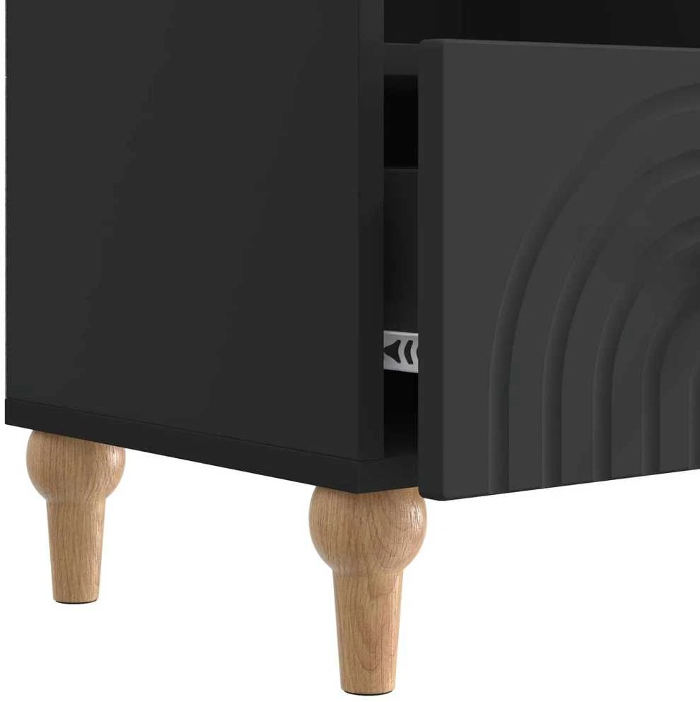 TV staliukas Televizoriaus spintelė 102 x 34,5 x 50 cm Juodas
