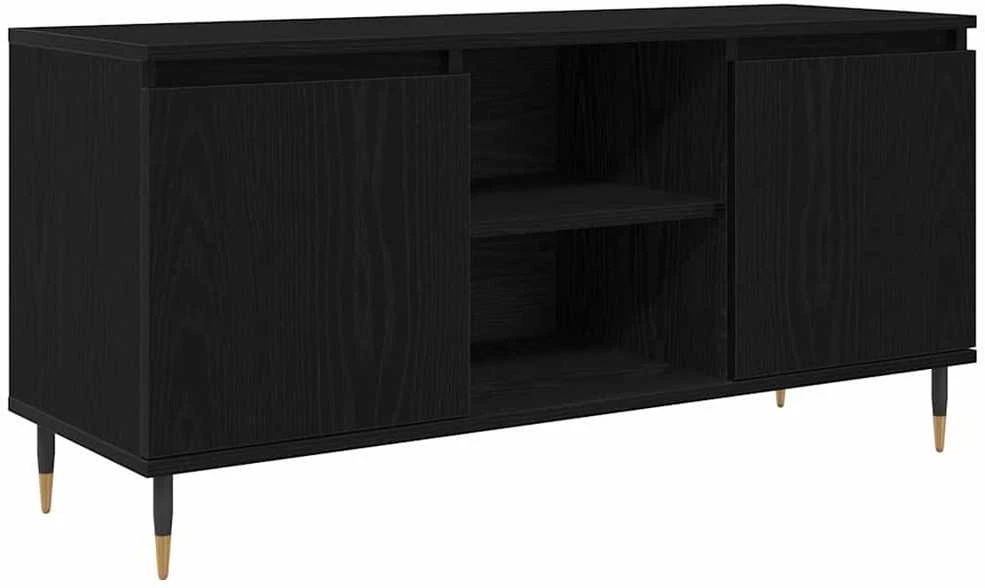 TV staliukas Televizoriaus spintelė 104 x 35 x 50 cm Juodas ąžuolas