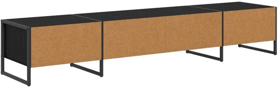 TV staliukas Televizoriaus spintelė 170.5 x 36 x 30.5 cm Juodas ąžuolas