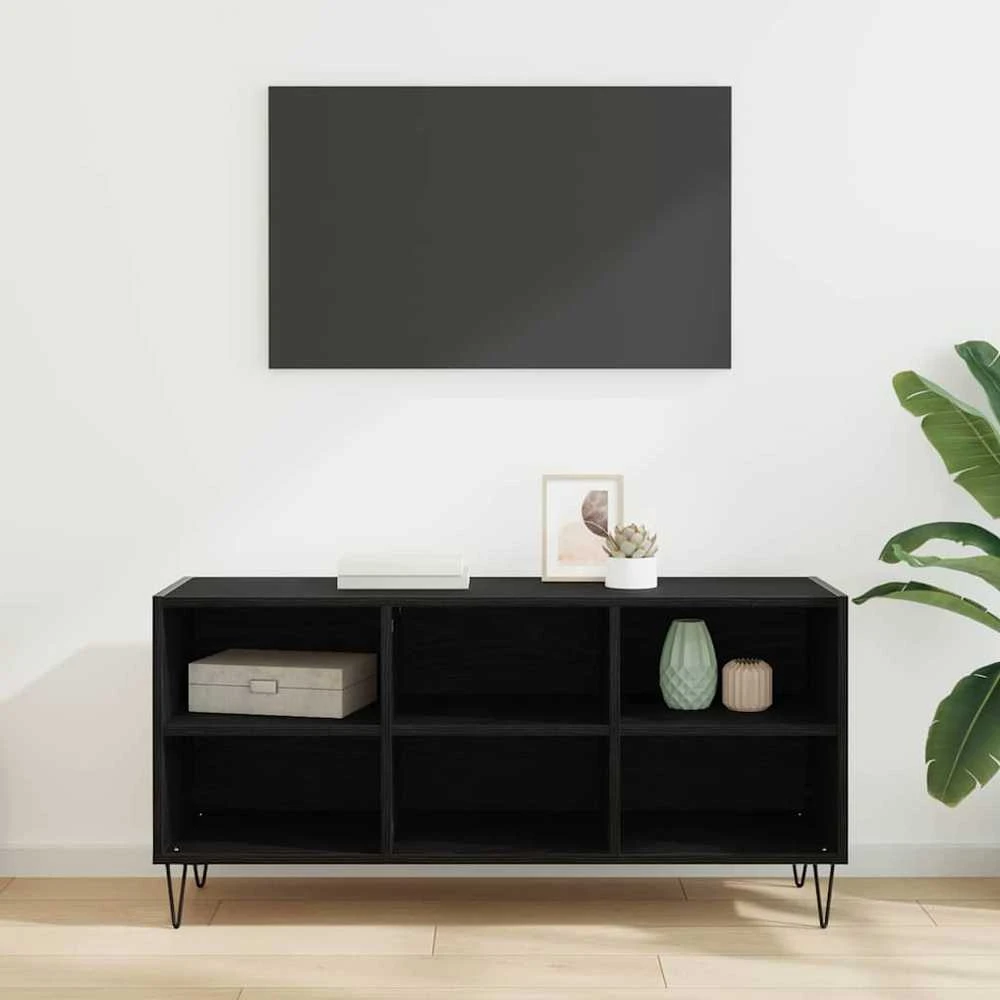 TV staliukas Televizoriaus spintelė 103,5 x 30 x 50 cm Juodas ąžuolas