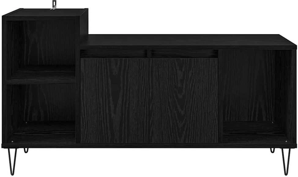 TV staliukas Televizoriaus spintelė 100 x 35 x 55 cm Juodas ąžuolas