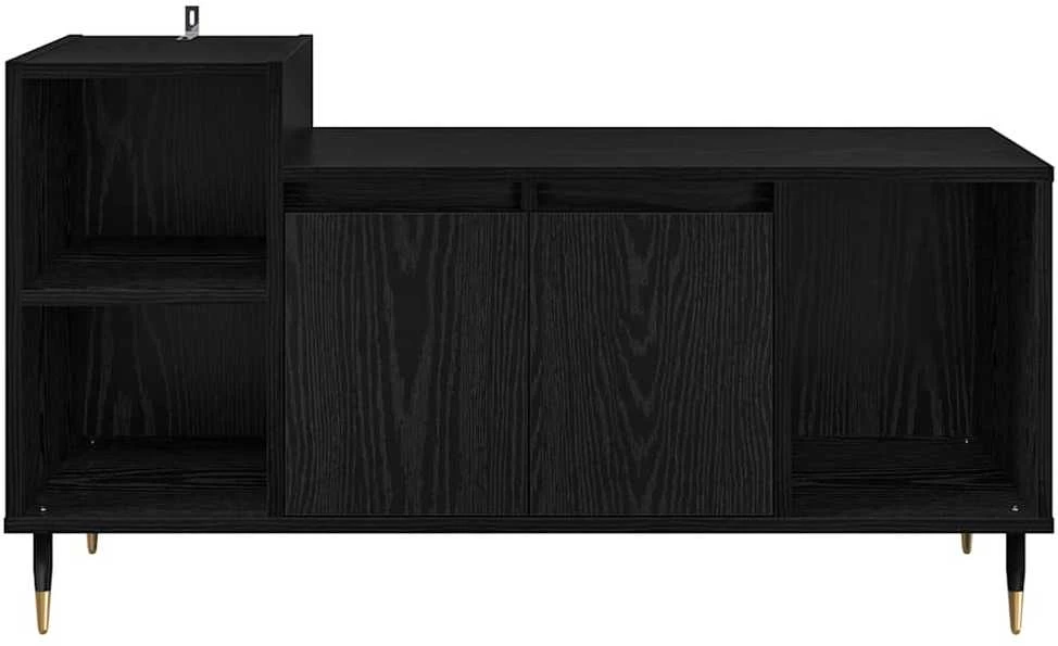 TV staliukas Televizoriaus spintelė 100 x 35 x 55 cm Juodas ąžuolas