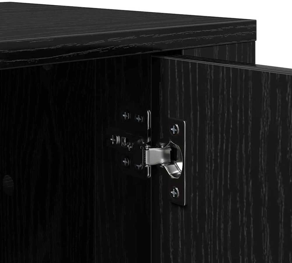 TV staliukas Televizoriaus spintelė 100 x 31,5 x 35 cm Juodas ąžuolas