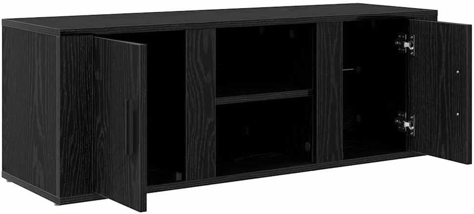 TV staliukas Televizoriaus spintelė 100 x 31,5 x 35 cm Juodas ąžuolas