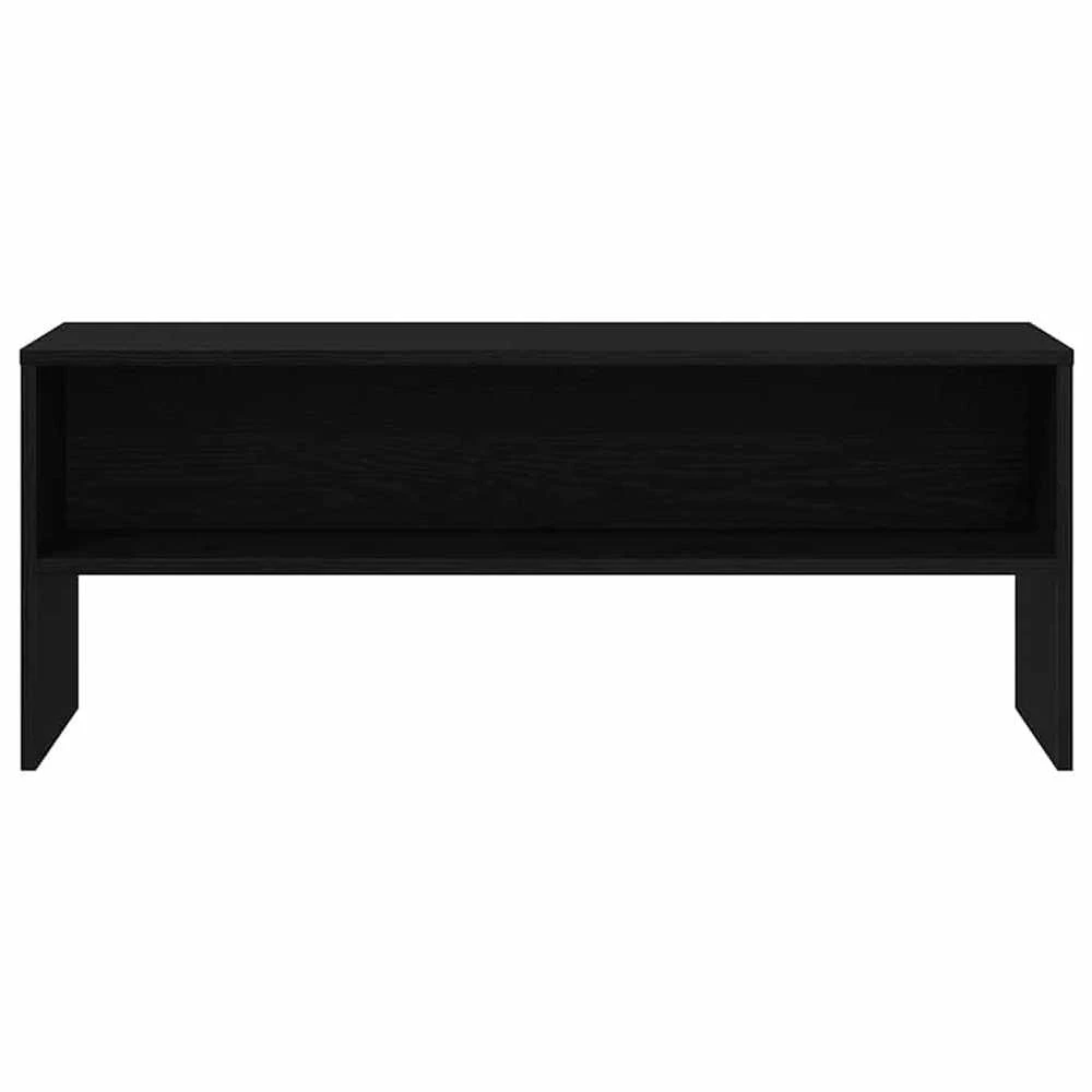 TV staliukas televizoriaus spintelė juodas ąžuolas 100x40x40 cm
