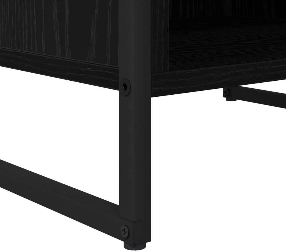 TV staliukas Televizoriaus spintelė 170.5 x 36 x 30.5 cm Juodas ąžuolas