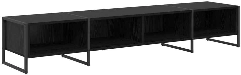 TV staliukas Televizoriaus spintelė 170.5 x 36 x 30.5 cm Juodas ąžuolas