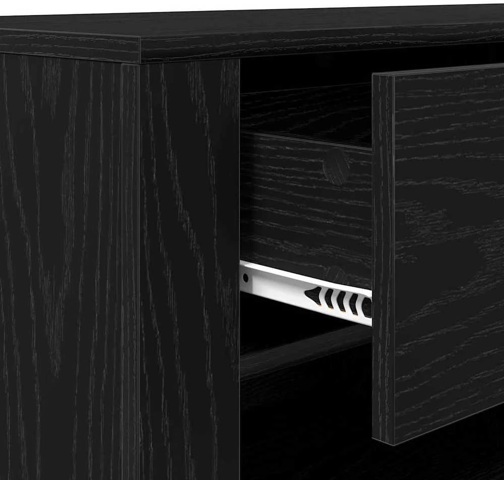 TV staliukas Televizoriaus spintelė 100 x 35 x 40 cm Juodas ąžuolas