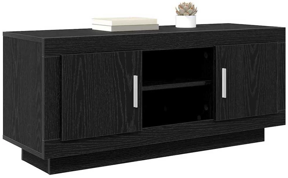 TV staliukas Televizoriaus spintelė 102 x 35 x 45 cm Juodas ąžuolas